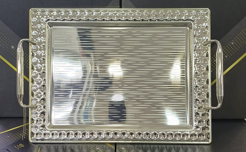 Phoenix Silver Serving Trays In Diverse Patterns