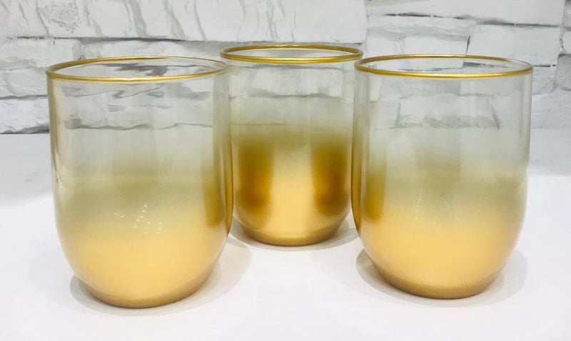 Sigma Gold Gradient Glass Cups