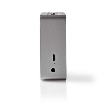 Nedis Bluetooth Speaker Metal Crafted Design Aluminium Silver SPBT1002AL-Casavanti