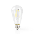Nedis Wi-Fi Smart LED Filament Bulb | E27 | ST64 | 5 W | 500 lm WIFILF10WTST64-Casavanti