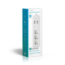 Nedis Wi-Fi Smart Extension Socket | 3x Schuko Type F | 4x USB | 16 A WIFIP310FWT-Casavanti