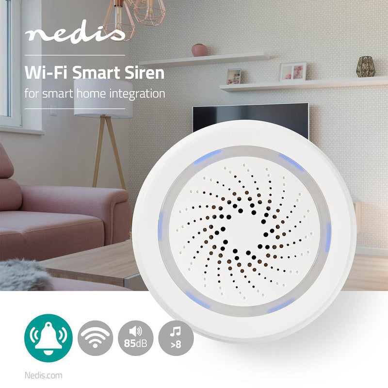 Nedis WiFi Smart Siren | Alarm or Chime | 85 dB WIFISI10CWT-Casavanti