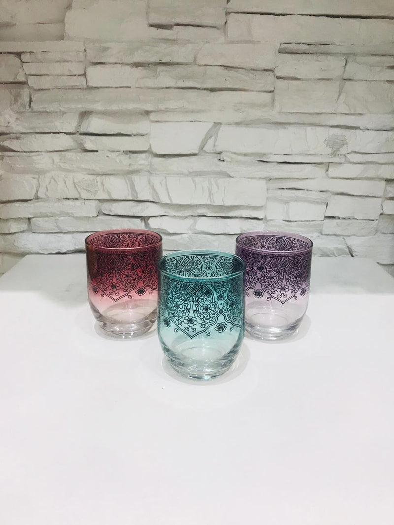 Sigma 3 Colored Gradient Glass CupS