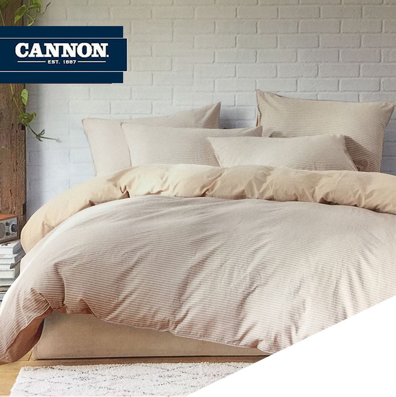 Cannon Quilt Bed Cover Set Double (4pcs) Linen-Casavanti
